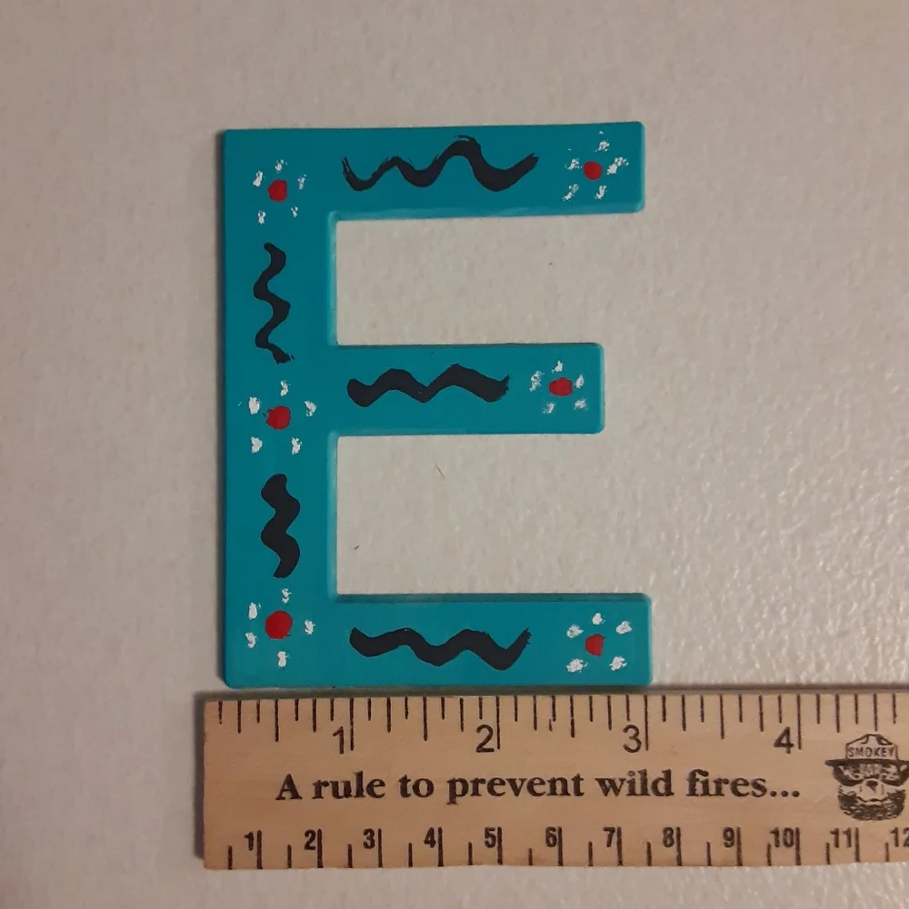 🌞HANDPAINTED INITIAL LETTER E